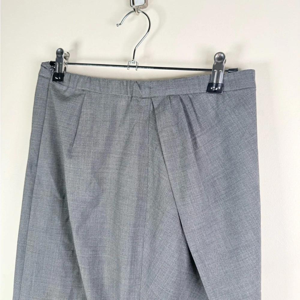 J.Crew 365 Gray Wrap Front Pencil Skirt Tailored Workwear